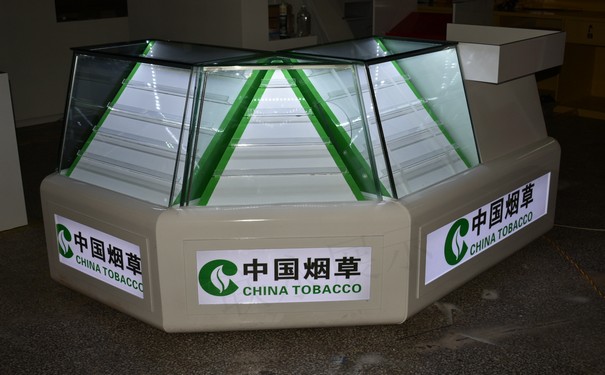 南京烟草展示柜怎么设计？